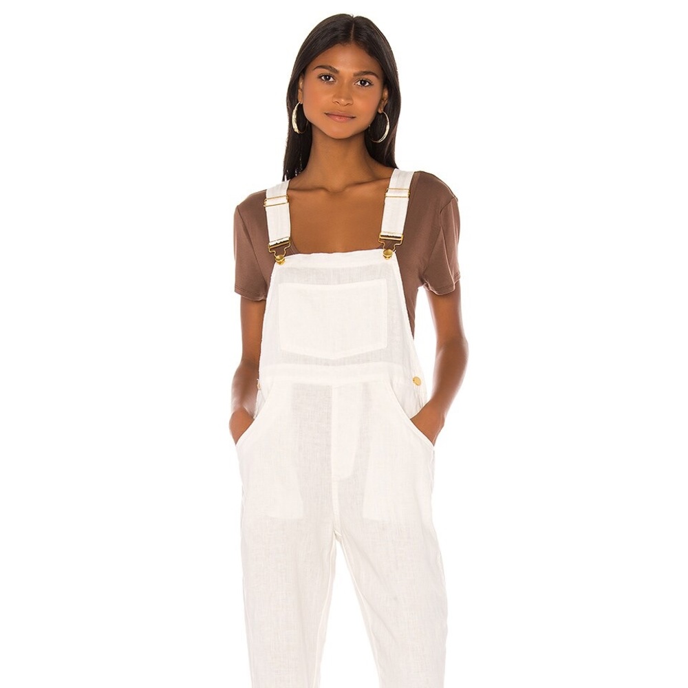 WeWoreWhat Basic Linen Overall